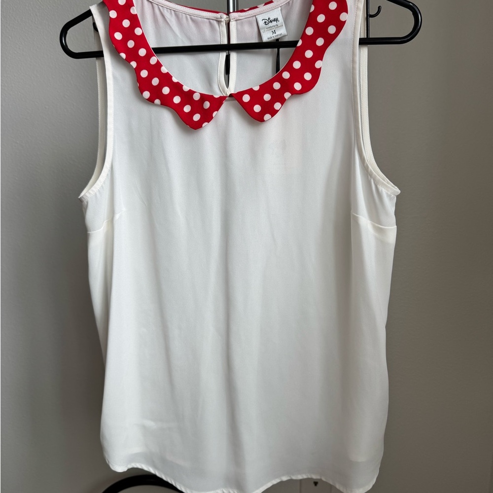LC Lauren Conrad + Disney Collection - Minnie Mouse Collar Top/Blouse NWT